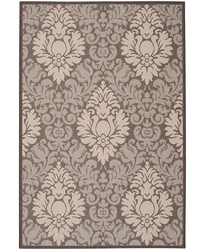Safavieh Courtyard CY2714 Chocolate and Natural 8' x 11' Outdoor Area Rug