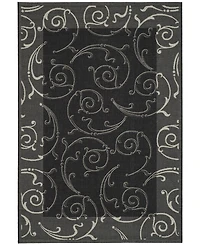 Safavieh Courtyard CY2665 Black and Sand 8' x 11' Outdoor Area Rug