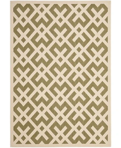 Safavieh Courtyard CY6915 Green and Bone 8' x 11' Outdoor Area Rug