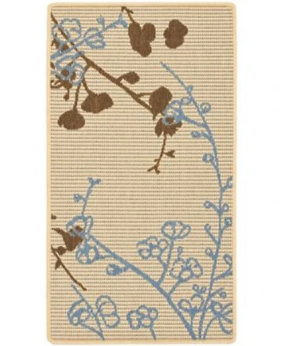 Safavieh Courtyard Natural Brown Blue Area Rug Collection