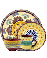 Elama Puesta De Sol 16 Pc. Dinnerware Set, Service for 4
