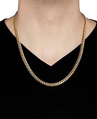 Lightweight Miami Cuban Link 22" Chain Necklace (6mm) 10k Gold