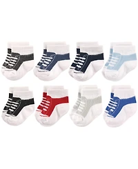 Hudson Baby Boys Eight-Pack of Everyday Crew Socks