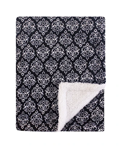 Yoga Sprout Baby Girl Mink and Faux Shearling Plush Blanket