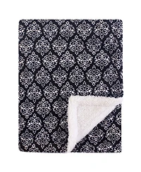 Yoga Sprout Baby Girl Mink and Faux Shearling Plush Blanket