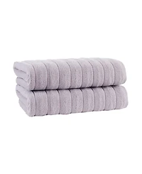 Depera Home Vague Turkish Cotton 2-Pc. Bath Sheet Set
