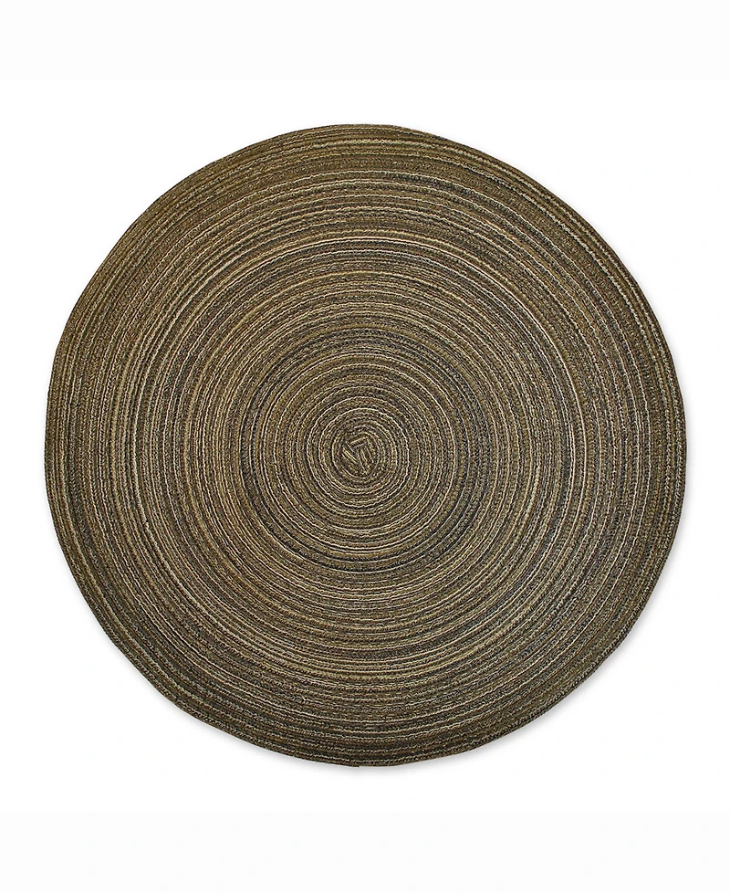 Design Imports Variegated Round Polypropylene Woven Placemat