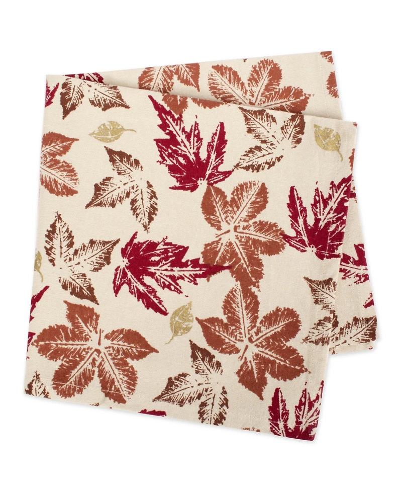 Rustic Leaves Print Napkin, Set of 6