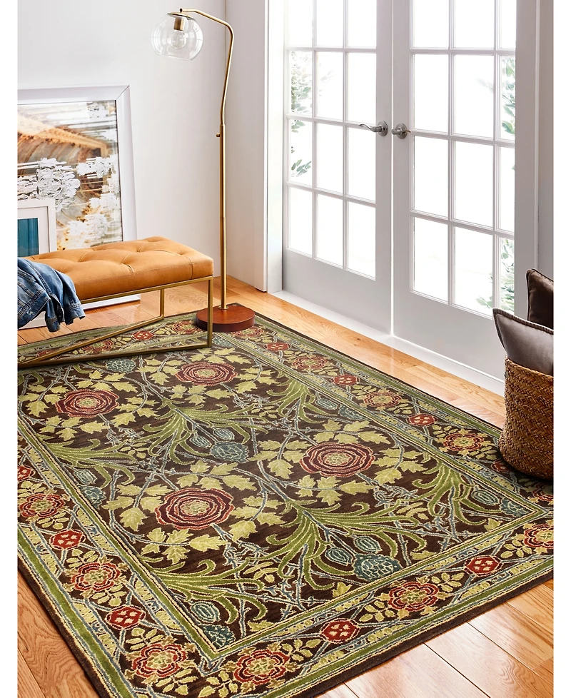 Bashian Dijay Djy-102 Chocolate 2'6" x 8' Runner Area Rug
