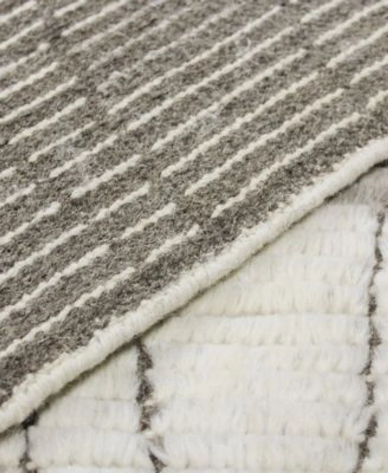 Bashian Natural Wool Nat 20 Ivory Gray Area Rug