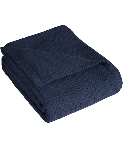 Beatrice Home Grand Hotel Waffle Knit Cotton Blanket, Twin