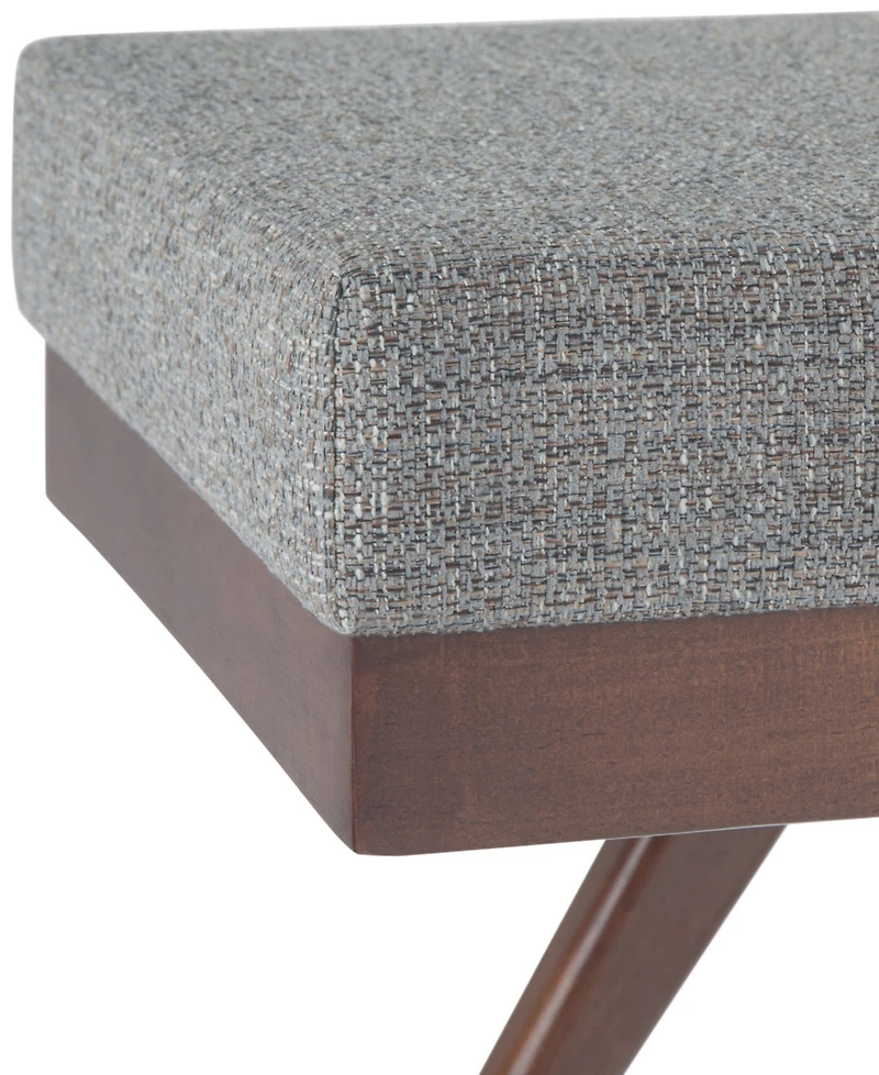 Chanelle Mid Century Modern Rectangle Ottoman Bench