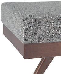 Chanelle Mid Century Modern Rectangle Ottoman Bench