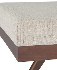 Chanelle Mid Century Modern Rectangle Ottoman Bench