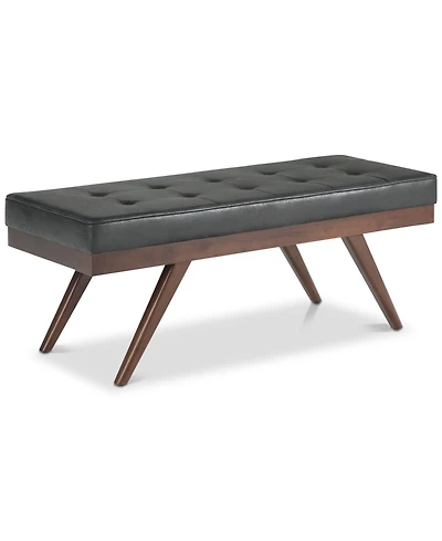 Pierce Mid Century Modern Rectangle Ottoman Bench