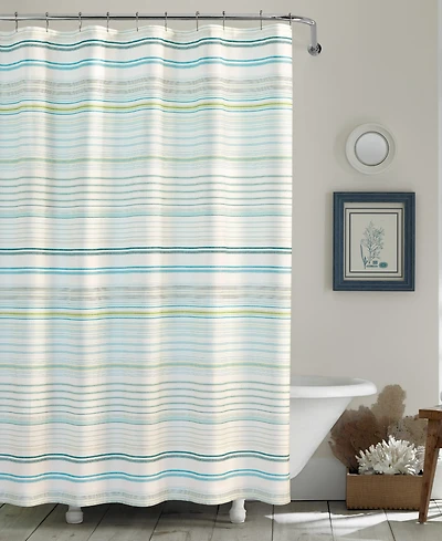 Tommy Bahama Home La Scala Breezer Cotton Shower Curtain, 72" x 72"