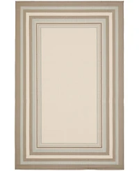 Safavieh Courtyard CY7896 Beige and Blue 5'3" x 7'7" Outdoor Area Rug