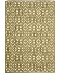 Safavieh Courtyard CY6919 Green and Beige 5'3" x 7'7" Sisal Weave Outdoor Area Rug