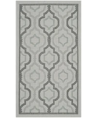 Safavieh Courtyard CY7938 Light Grey and Anthracite 5'3" x 7'7" Outdoor Area Rug