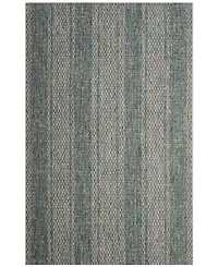 Safavieh Courtyard CY8736 Light Gray and Teal 8' x 11' Sisal Weave Outdoor Area Rug
