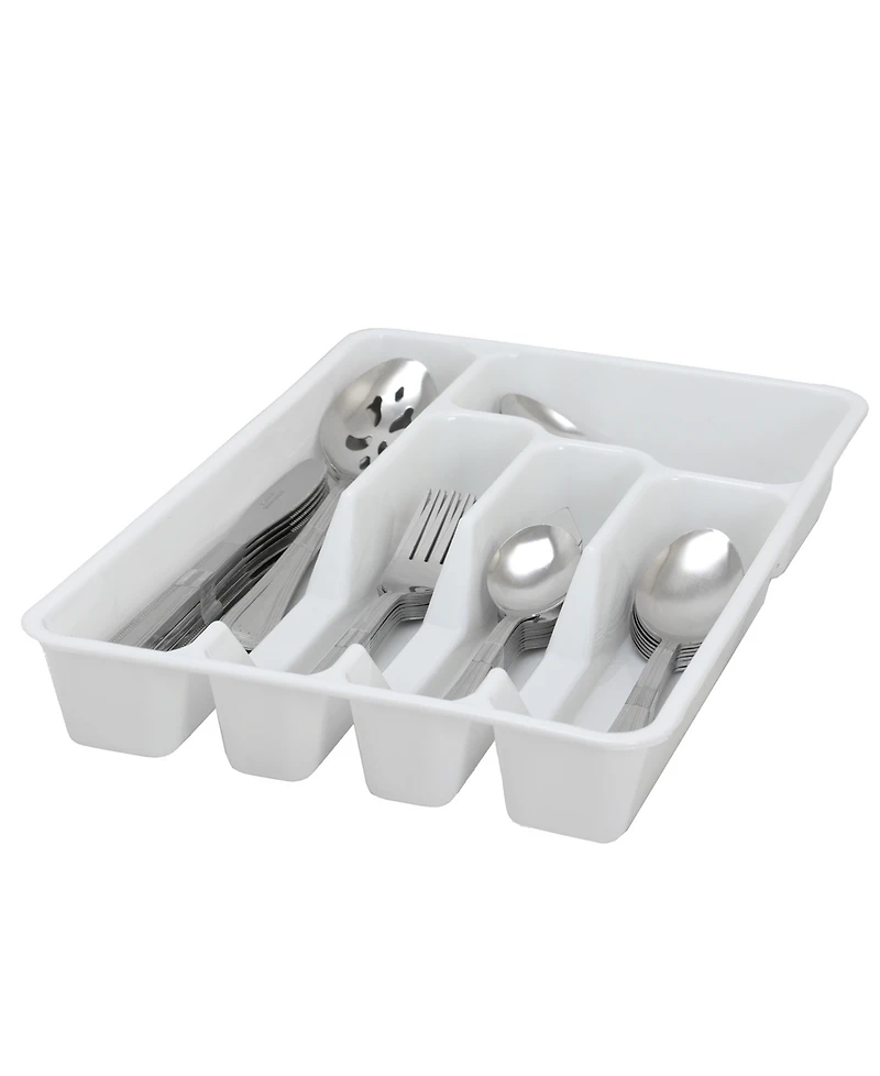 Basic Living Aston 45 Piece Flatware Set with Plastic Tray