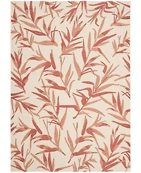 Safavieh Courtyard CY7425 Beige and Terracotta 5'3" x 7'7" Sisal Weave Outdoor Area Rug