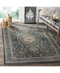 Safavieh Lyndhurst LNH338 Teal and Gray 5'3" x 7'6" Area Rug