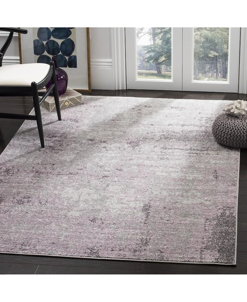Safavieh Adirondack 130 Light Gray and Purple 5'1" x 7'6" Area Rug