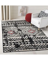Safavieh Adirondack 202 Black and Light Gray 5'1" x 7'6" Area Rug