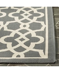 Safavieh Courtyard CY6071 Gray and Beige 5'3" x 7'7" Outdoor Area Rug