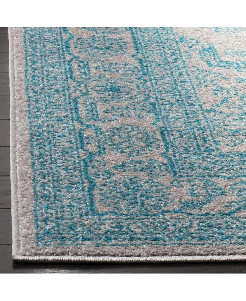 Safavieh Adirondack 108 Light Gray and Teal 5'1" x 7'6" Area Rug
