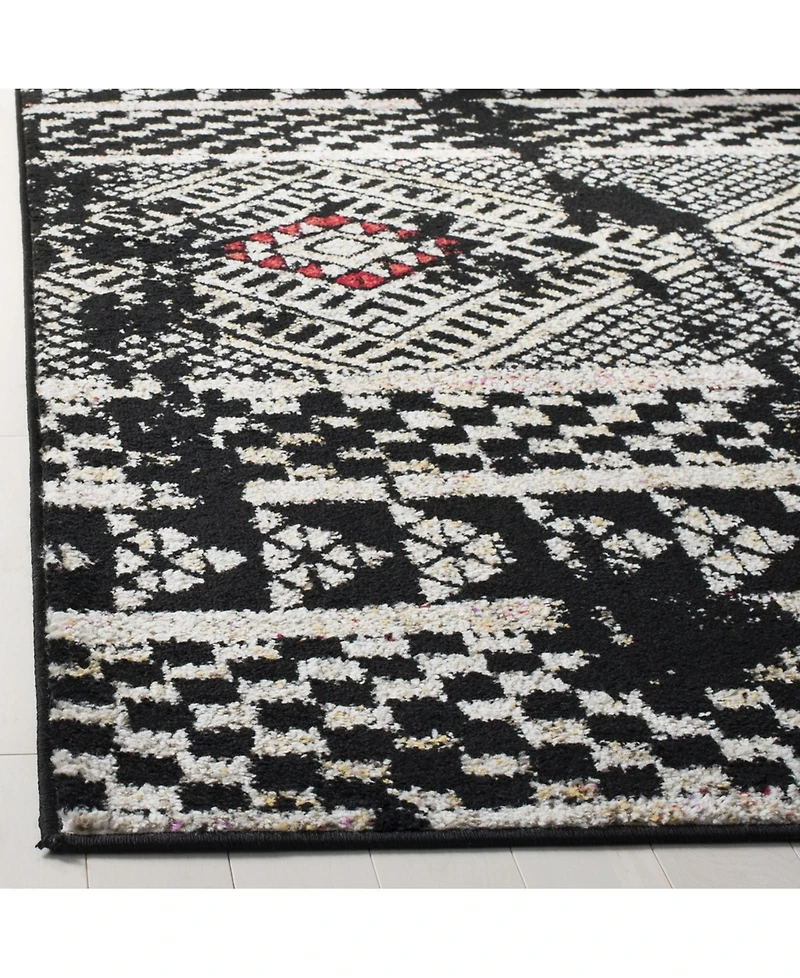 Safavieh Adirondack 202 Black and Light Gray 5'1" x 7'6" Area Rug
