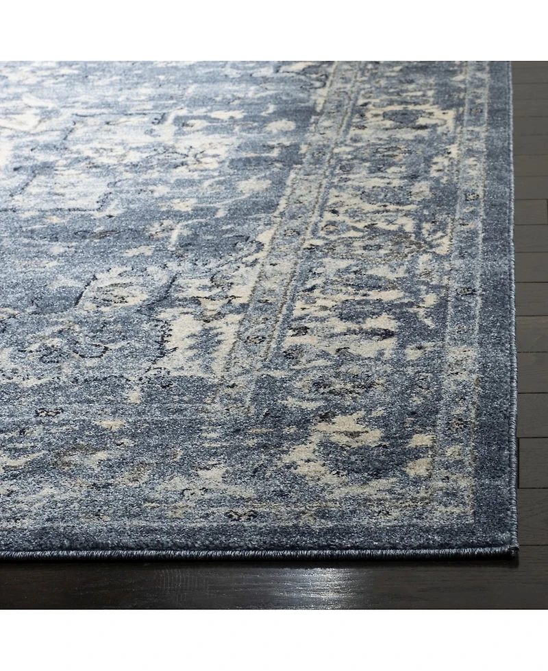 Safavieh Charleston CHL411 Navy and Creme 5'3" x 7'6" Area Rug