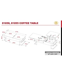 Calnan Coffee Table with Lift Top