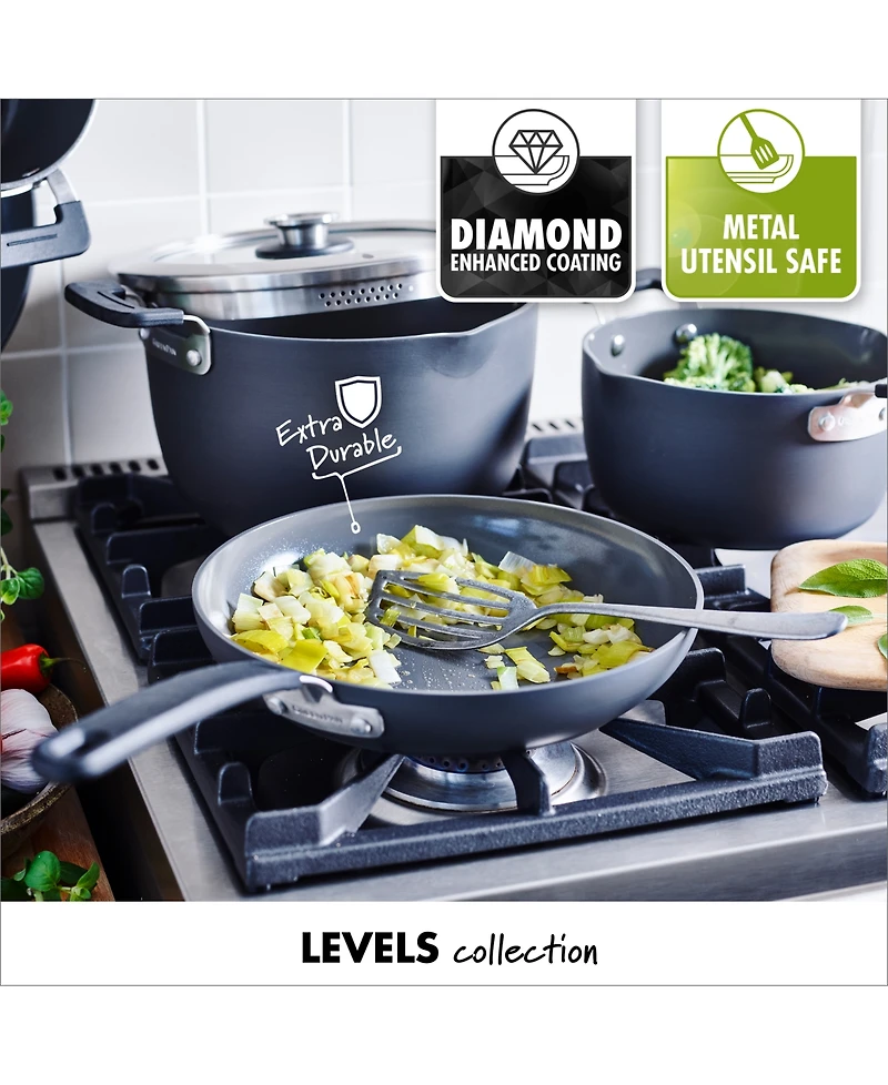 GreenPan Levels 11-Pc. Stackable Ceramic Nonstick Cookware Set