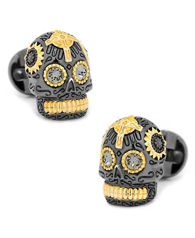 Vermeil Day of the Dead Skull Cufflinks