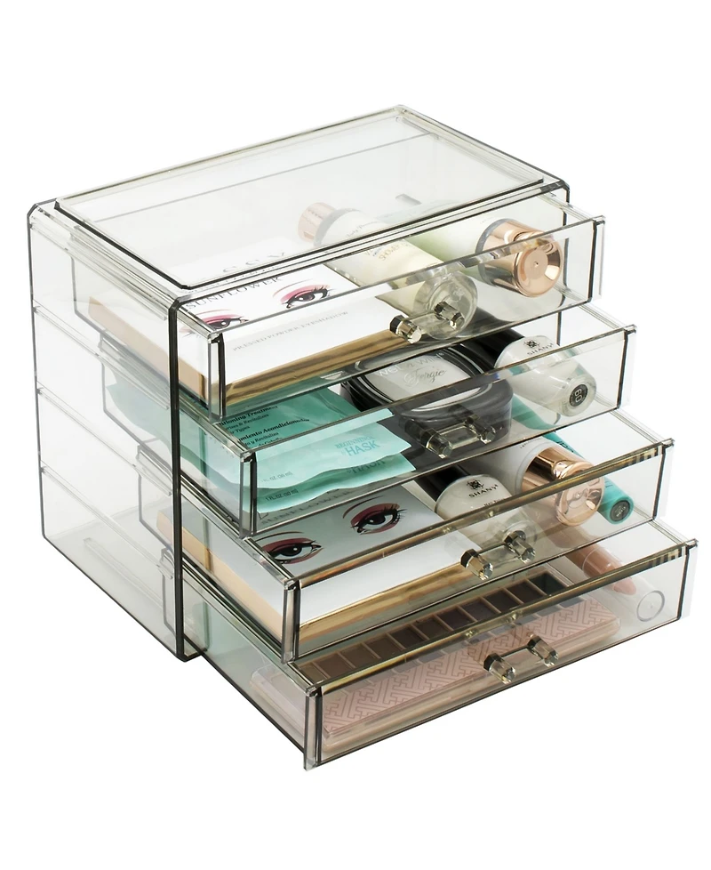 Sorbus Cosmetic Makeup and Jewelry Storage Case Display - 4 Large Drawers