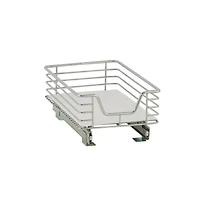 Household Essentials Design Trend 11.5" Standard Depth 1-Tier Single Sliding Under Cabinet Shelf