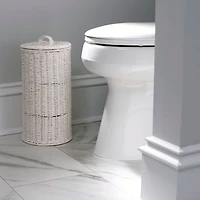 Household Essentials Paper Rope Wicker Toilet Paper Roll Holder