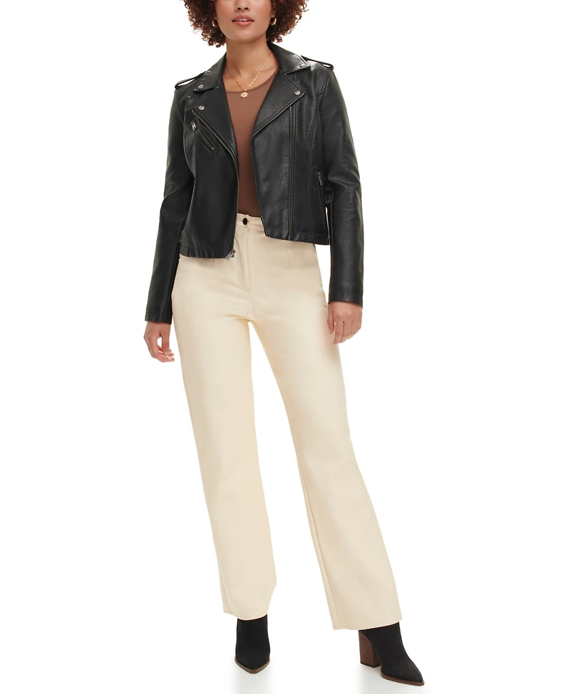 Levi's Women's Classic Faux Leather Asymmetrical Moto Jacket