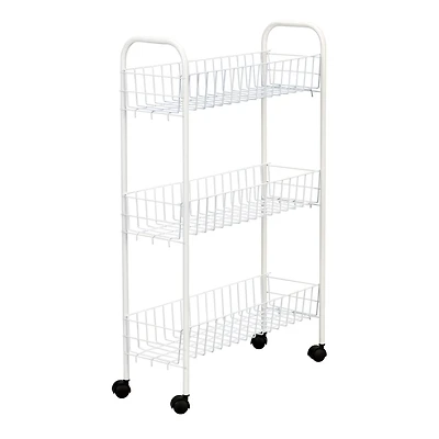Household Essentials Slimline 3-Shelf Utility Cart