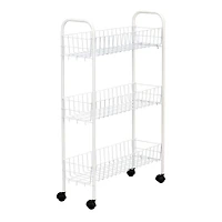 Household Essentials Slimline 3-Shelf Utility Cart