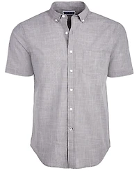 Club Room Men's Texture Check Stretch Cotton Shirt, Created for Macy's
