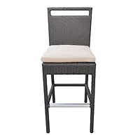 Tropez Outdoor Wicker Barstool