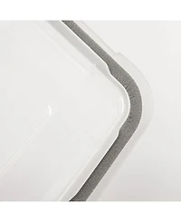 Iris 30.6qt Weatherpro Airtight Plastic Storage Bin with Lid and Seal and Secure Latching Buckles