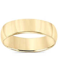 14k Gold 6mm Wedding Band