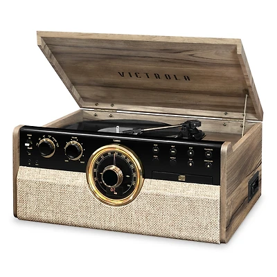 Victrola Empire 6-in-1 Wood Record Player