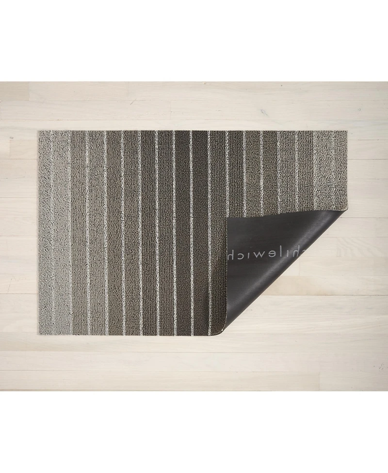 Chilewich Block Stripe Shag Doormat - 18" x 28"