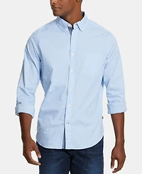 Nautica Men's Classic-Fit Stretch Solid Oxford Button-Down Shirt