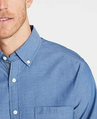 Nautica Men's Classic-Fit Stretch Solid Oxford Button-Down Shirt